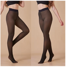 Meia Calça WOOL LINING - Térmica forrada  Aveludada Elástica Translucida