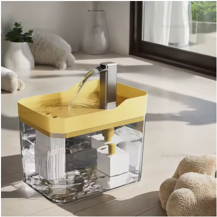 Bebedouro de Agua Source Abundant - Fonte Alimentadora de Agua circular Automático Animais de Estimação