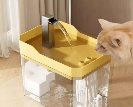 Bebedouro de Agua Source Abundant - Fonte Alimentadora de Agua circular Automático Animais de Estimação
