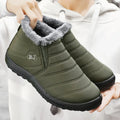 Sapato Warm Plush - Tênis Bota de algodão pelúcia impermeável antiaderente