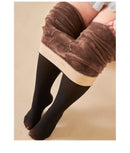 Meia Calça WOOL LINING - Térmica forrada  Aveludada Elástica Translucida