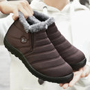 Sapato Warm Plush - Tênis Bota de algodão pelúcia impermeável antiaderente