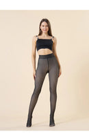 Meia Calça WOOL LINING - Térmica forrada  Aveludada Elástica Translucida