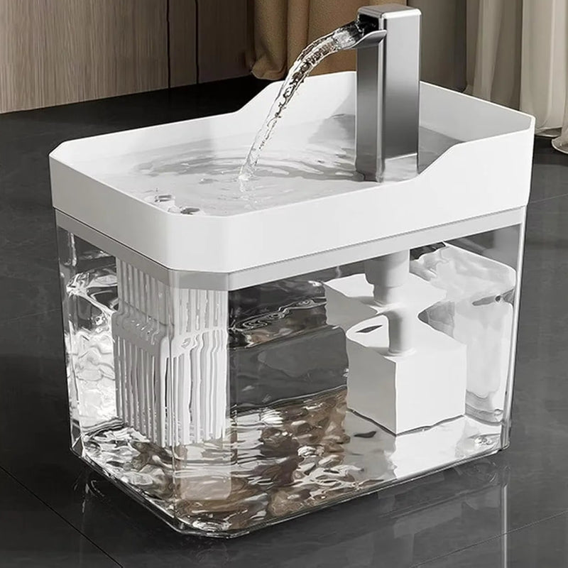 Bebedouro de Agua Source Abundant - Fonte Alimentadora de Agua circular Automático Animais de Estimação
